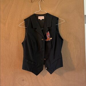 Houston livestock rodeo show vest with Embroidered Patch